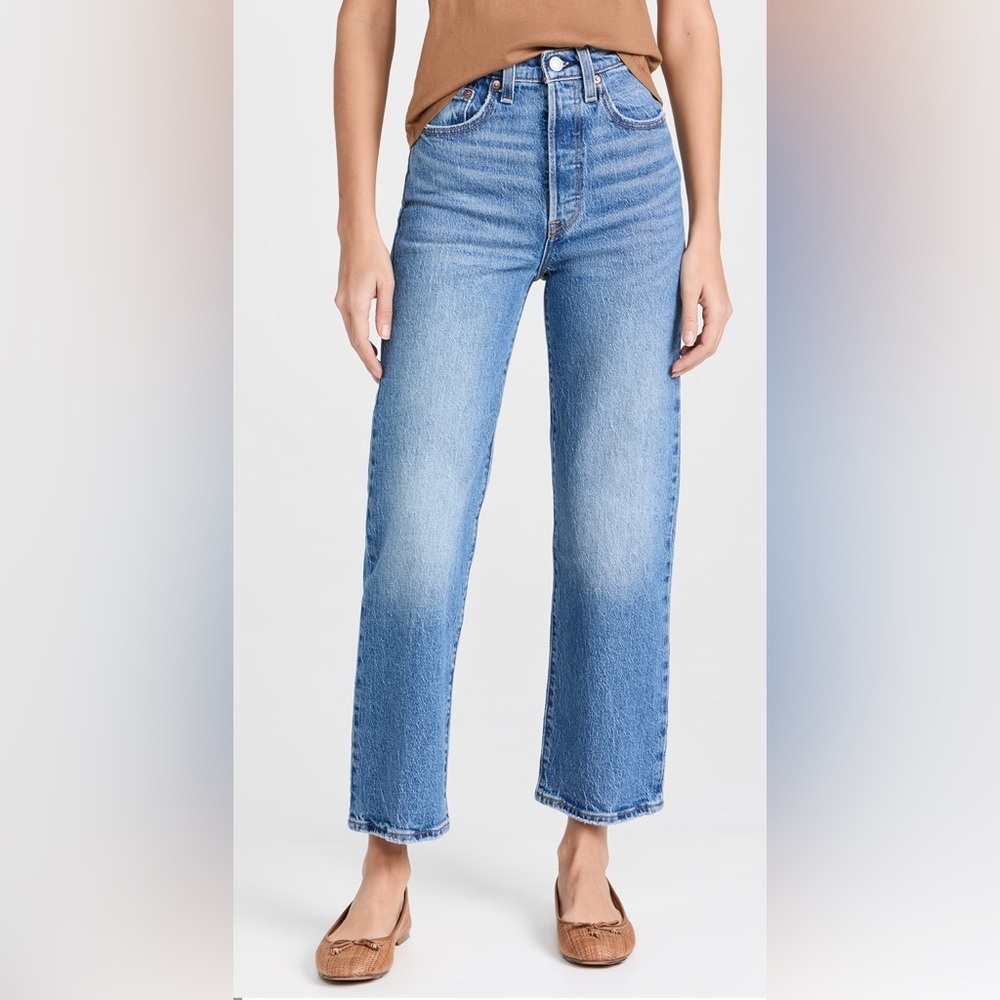 Levi's Light Blue Straight Leg Jeans